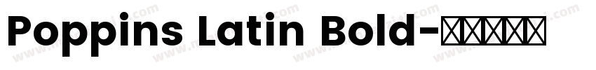 Poppins Latin Bold字体转换